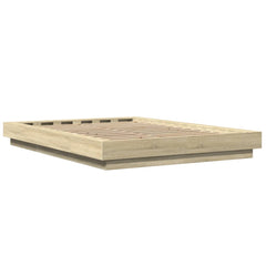 Bed Frame without Mattress 135x190 cm Sonoma oak