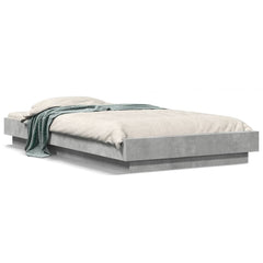 vidaXL Bed Frame without Mattress Concrete Grey 90x190 cm Single 2