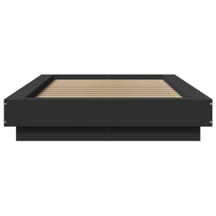 vidaXL Bed Frame without Mattress Black 75x190 cm Small Single 4