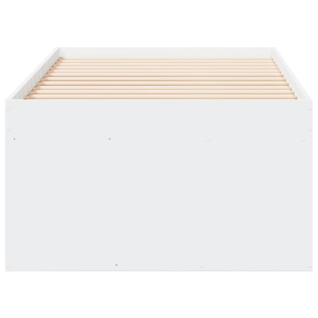 Daybed with Drawers without Mattress Length 190 cm White 90 cm