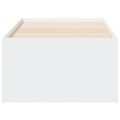 Daybed with Drawers without Mattress Length 190 cm White 90 cm