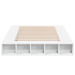 Bed Frame without Mattress 120x200 cm White