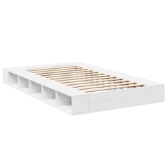Bed Frame without Mattress 120x200 cm White