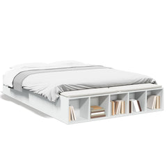 Bed Frame without Mattress 150x200 cm White