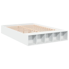 Bed Frame without Mattress 150x200 cm White