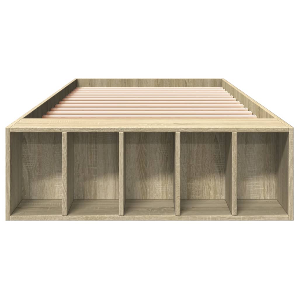 Bed Frame without Mattress 100x200 cm Sonoma oak