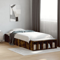 Bed Frame without Mattress 100x200 cm Smoked oak