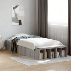 Bed Frame without Mattress 100x200 cm Grey sonoma