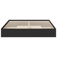 vidaXL Bed Frame with Drawers without Mattress Black 200x200 cm 4