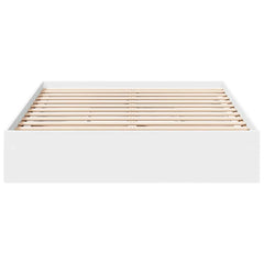 Bed Frame with Drawers without Mattress Length 200 cm White 140 cm