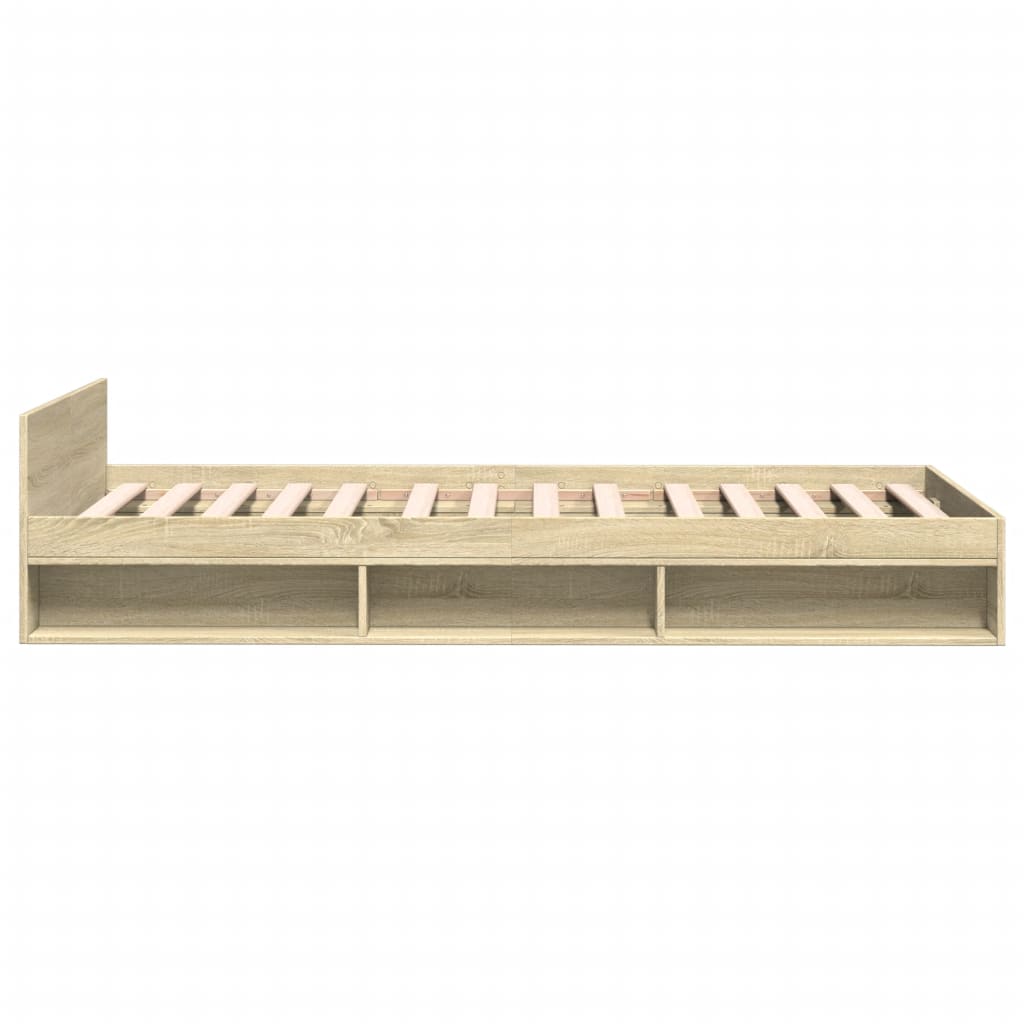 Bed Frame with Drawer without Mattress 90x190 cm Sonoma oak