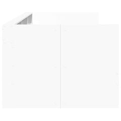 Daybed with Drawers without Mattress 100x200 cm White
