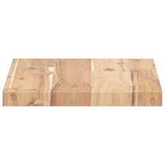 vidaXL Floating Shelves 2 pcs 60x20x2 cm Untreated Solid Wood Acacia 5