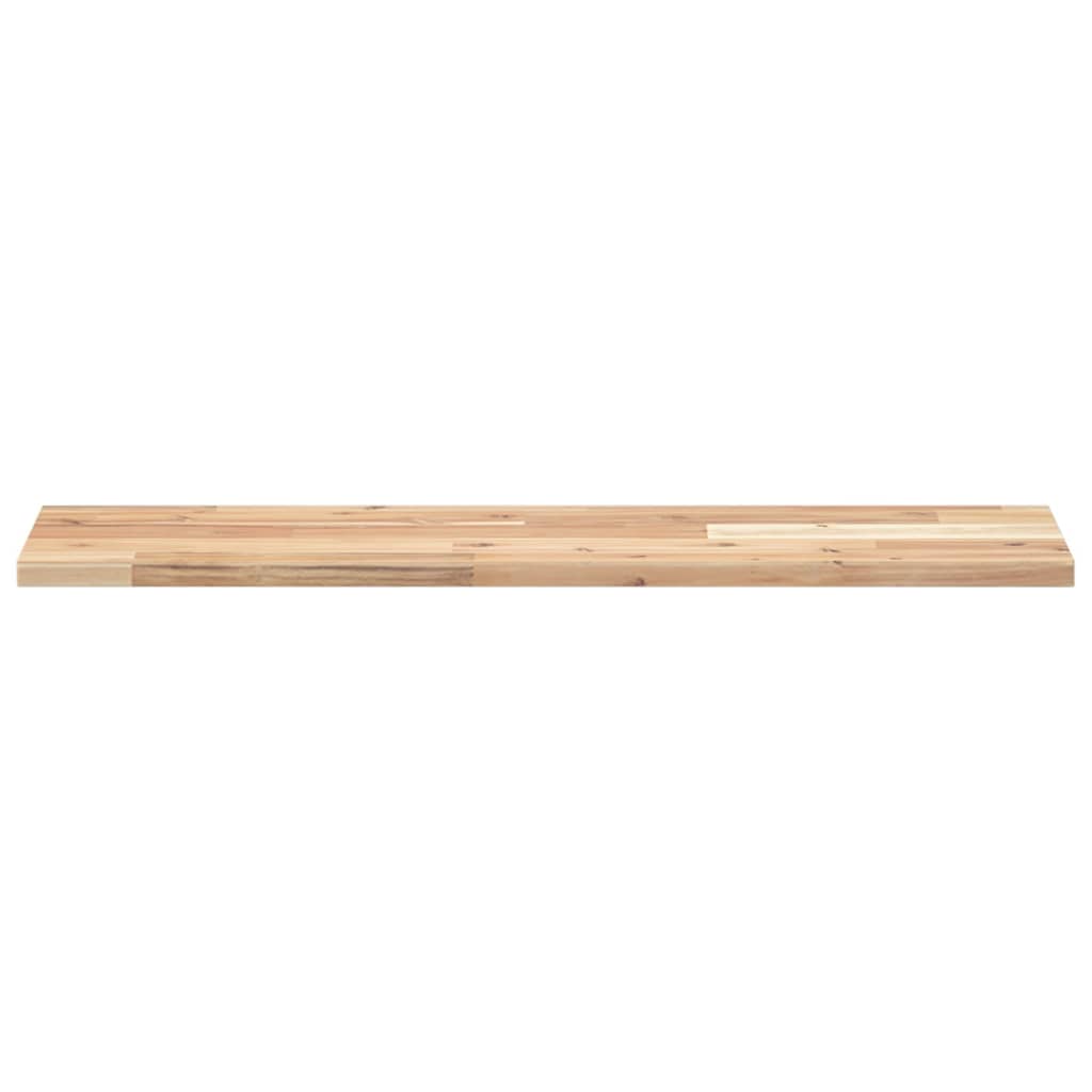 vidaXL Floating Shelves 2 pcs 80x20x2 cm Untreated Solid Wood Acacia 4