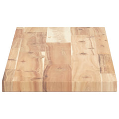 vidaXL Floating Shelves 2 pcs 80x20x2 cm Untreated Solid Wood Acacia 5