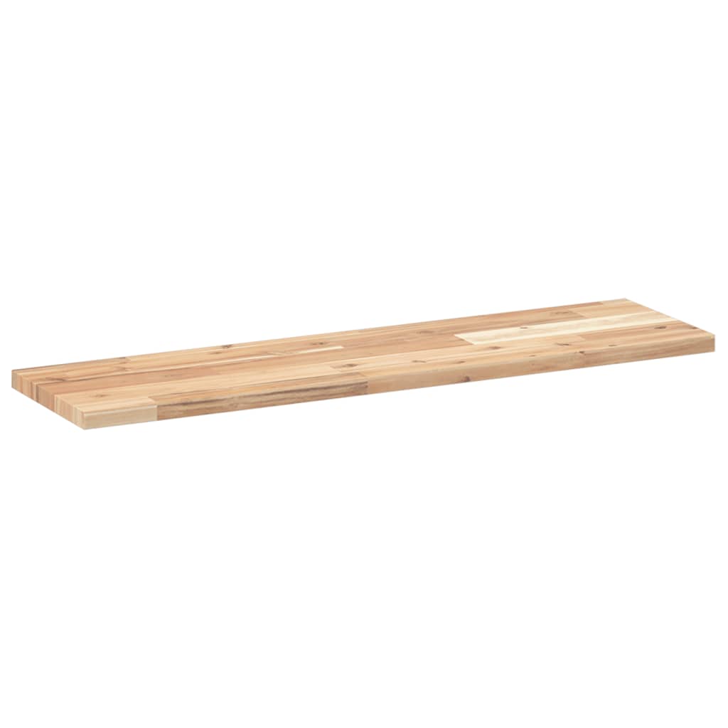 vidaXL Floating Shelves 2 pcs 80x20x2 cm Untreated Solid Wood Acacia 6