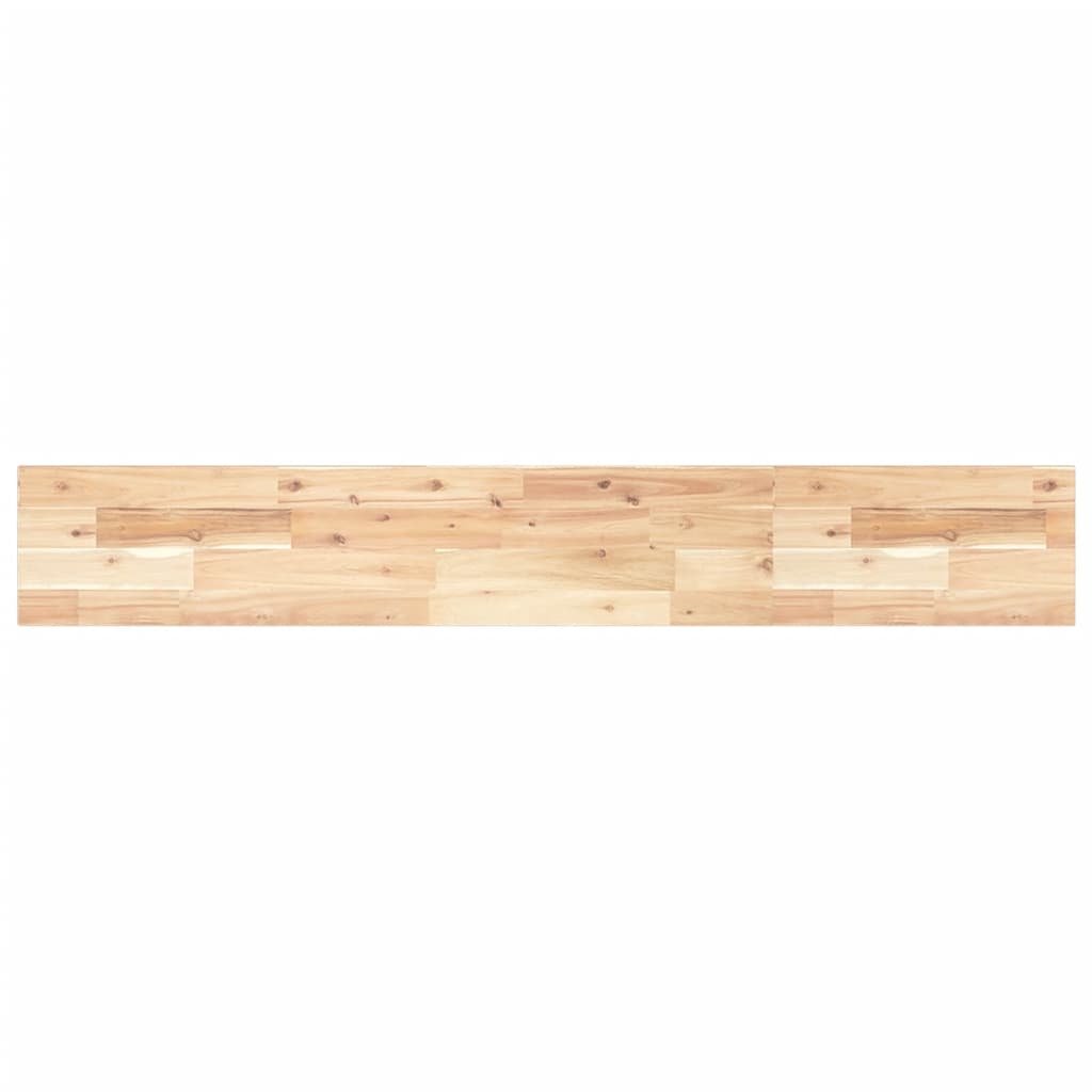 vidaXL Floating Shelf 120x20x2 cm Untreated Solid Wood Acacia 2