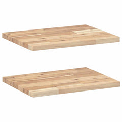 vidaXL Floating Shelves 2 pcs 40x30x2 cm Untreated Solid Wood Acacia 2