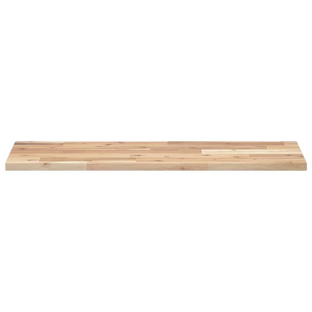 Floating Shelves Untreated Solid Wood Acacia Natural Height 2 cm Depth 30 cm 4 pcs 100 cm
