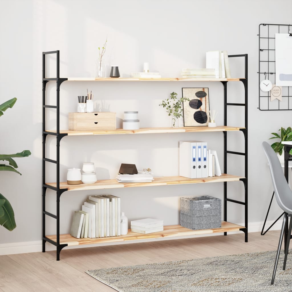 Floating Shelves Untreated Solid Wood Acacia Natural Height 2 cm Depth 30 cm 3 pcs 140 cm