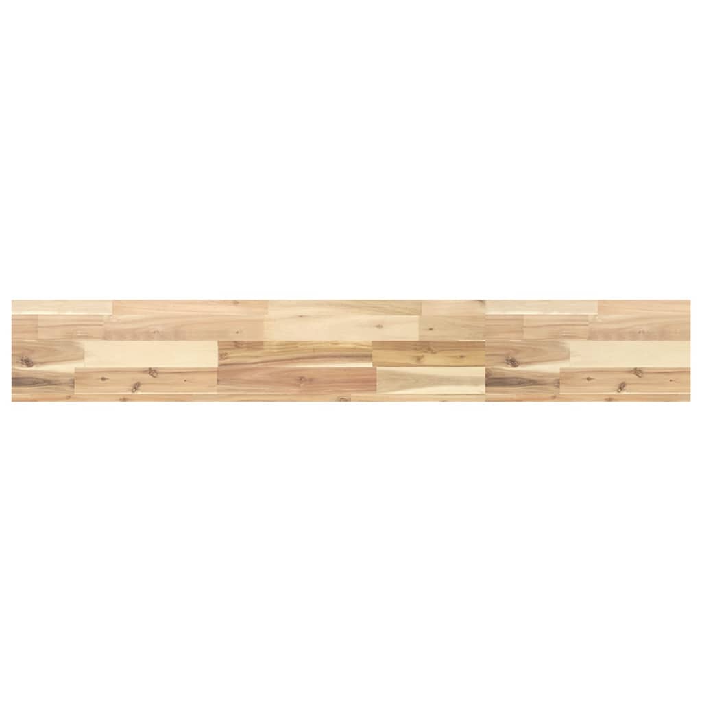 Floating Shelf Untreated Solid Wood Acacia Natural Height 4 cm Depth 20 cm 160 cm