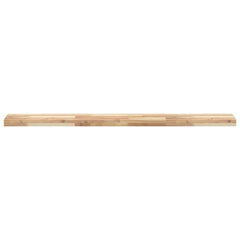 Floating Shelf Untreated Solid Wood Acacia Natural Height 4 cm Depth 20 cm 160 cm