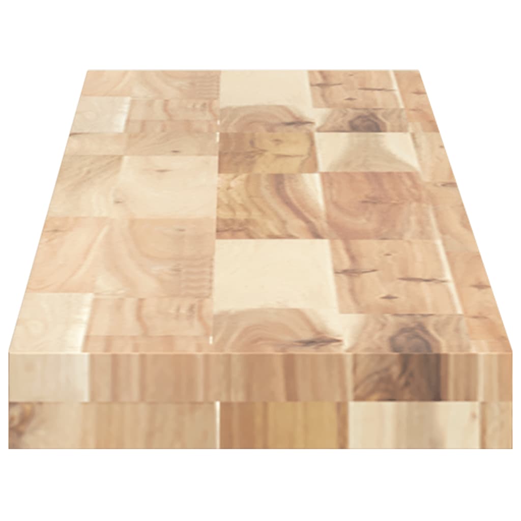 Floating Untreated Solid Wood Acacia Natural Height Depth