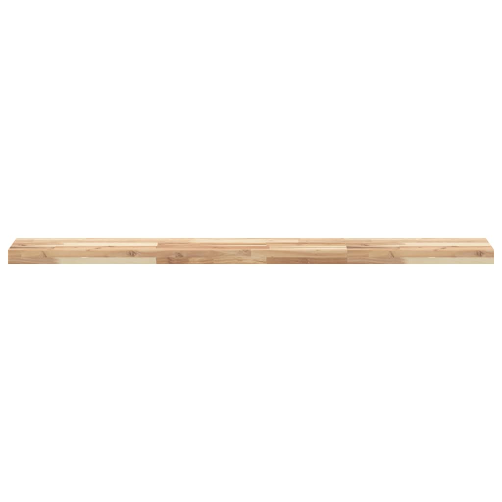 Floating Shelves Untreated Solid Wood Acacia Natural Height 4 cm Depth 20 cm 4 pcs 160 cm