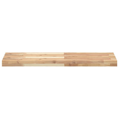 vidaXL Floating Shelf 80x30x4 cm Untreated Solid Wood Acacia 4
