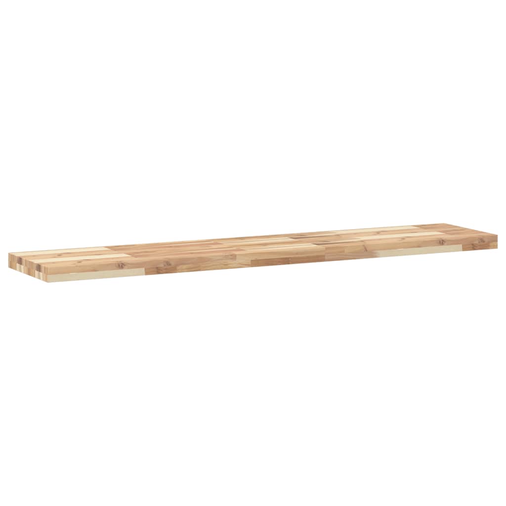 Floating Shelf Untreated Solid Wood Acacia Natural Height 4 cm Depth 30 cm 1 140 cm
