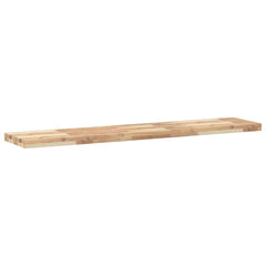 Floating Shelf Untreated Solid Wood Acacia Natural Height 4 cm Depth 30 cm 1 140 cm