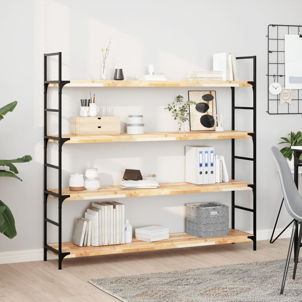 vidaXL Floating Shelf Untreated Solid Wood Acacia Natural Height 4 cm Depth 30 cm