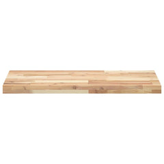 vidaXL Floating Shelf 80x40x4 cm Untreated Solid Wood Acacia 4
