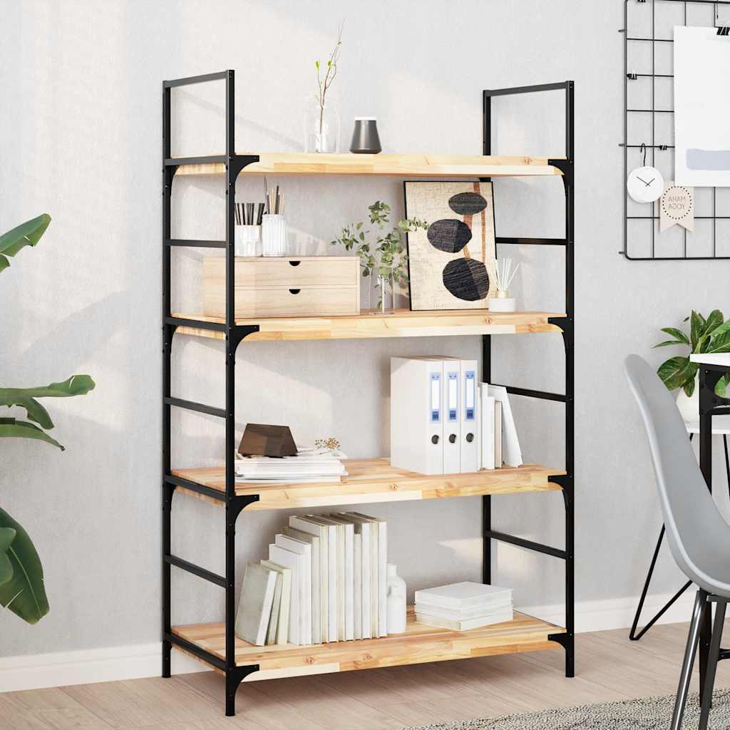 Floating Shelf Untreated Solid Wood Acacia Natural Height 4 cm Depth 40 cm 80 cm