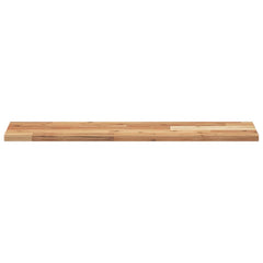 Floating Shelves Oil Finished Height 2 cm Depth 20 cm 2 pcs 80 cm