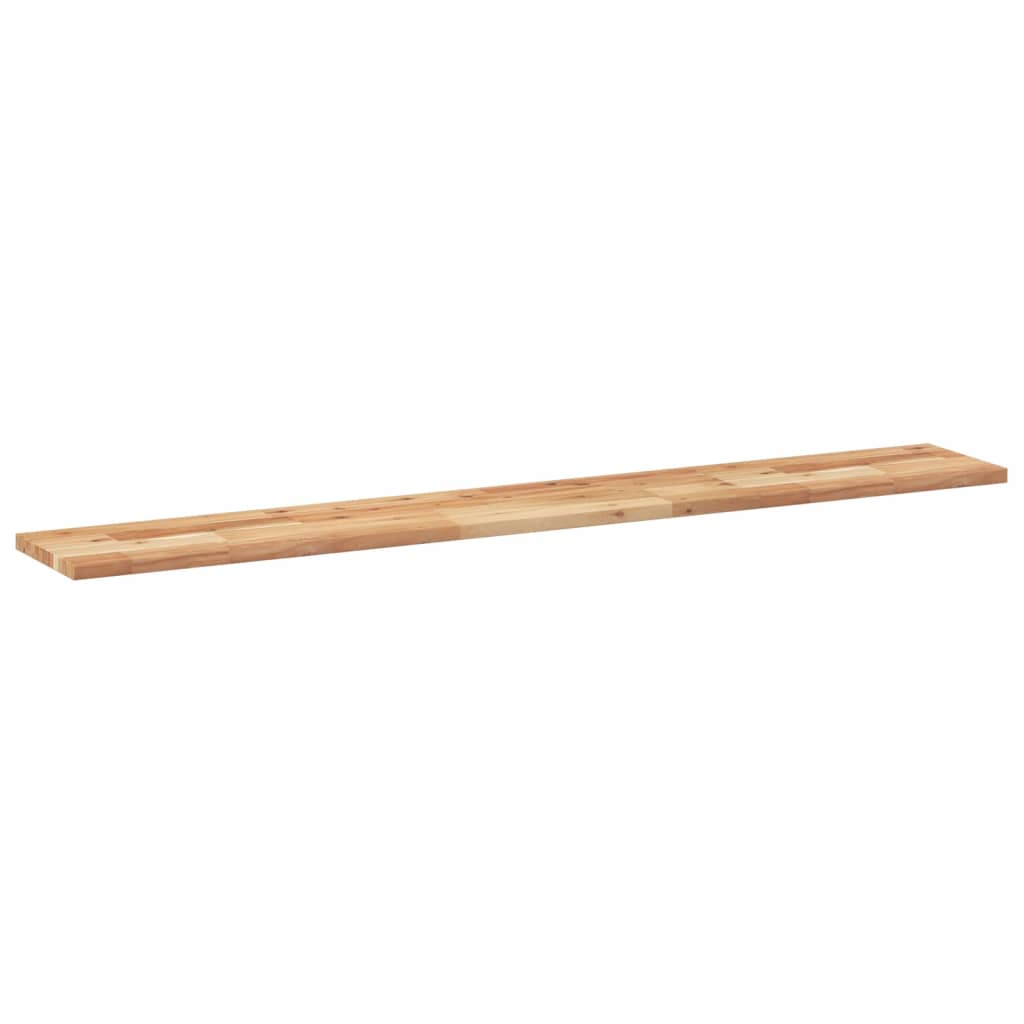 Floating Shelf Solid Wood Acacia Oil Finished Height 2 cm Depth 20 cm 120 cm