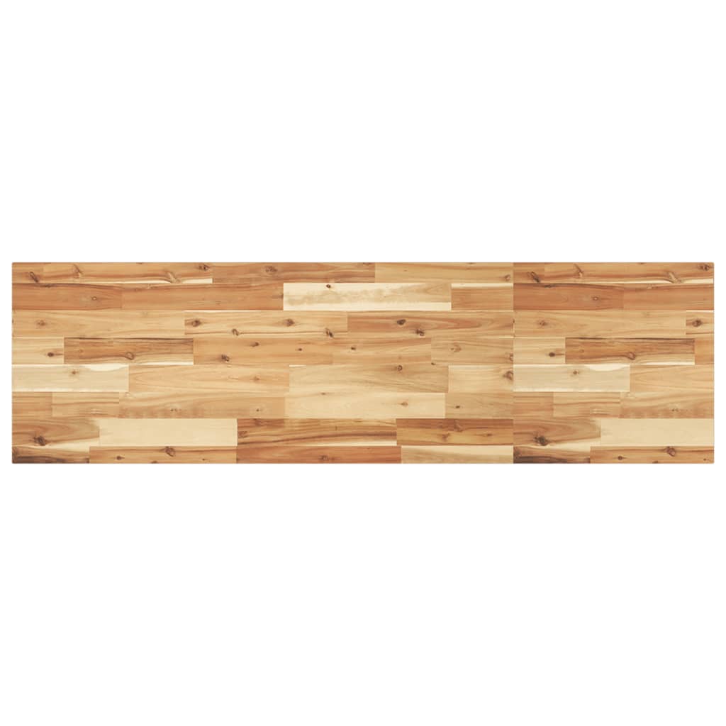 Floating Shelf Solid Wood Acacia Oil Finished Height 2 cm Depth 40 cm 120 cm