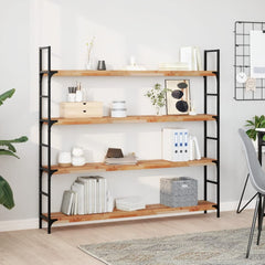 Floating Shelves Oil Finished Height 4 cm Depth 20 cm 3 pcs 160 cm