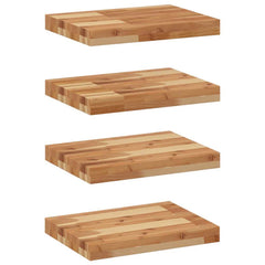 Floating Shelves Oil Finished Height 4 cm Depth 30 cm 4 pcs 40 cm