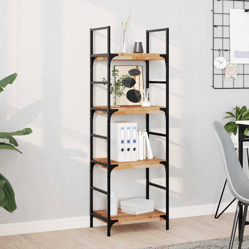 Floating Shelves Oil Finished Height 4 cm Depth 30 cm 4 pcs 40 cm