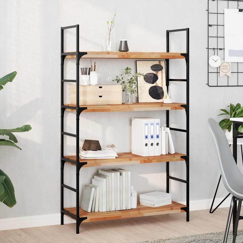 Floating Shelves Oil Finished Height 4 cm Depth 30 cm 3 pcs 100 cm