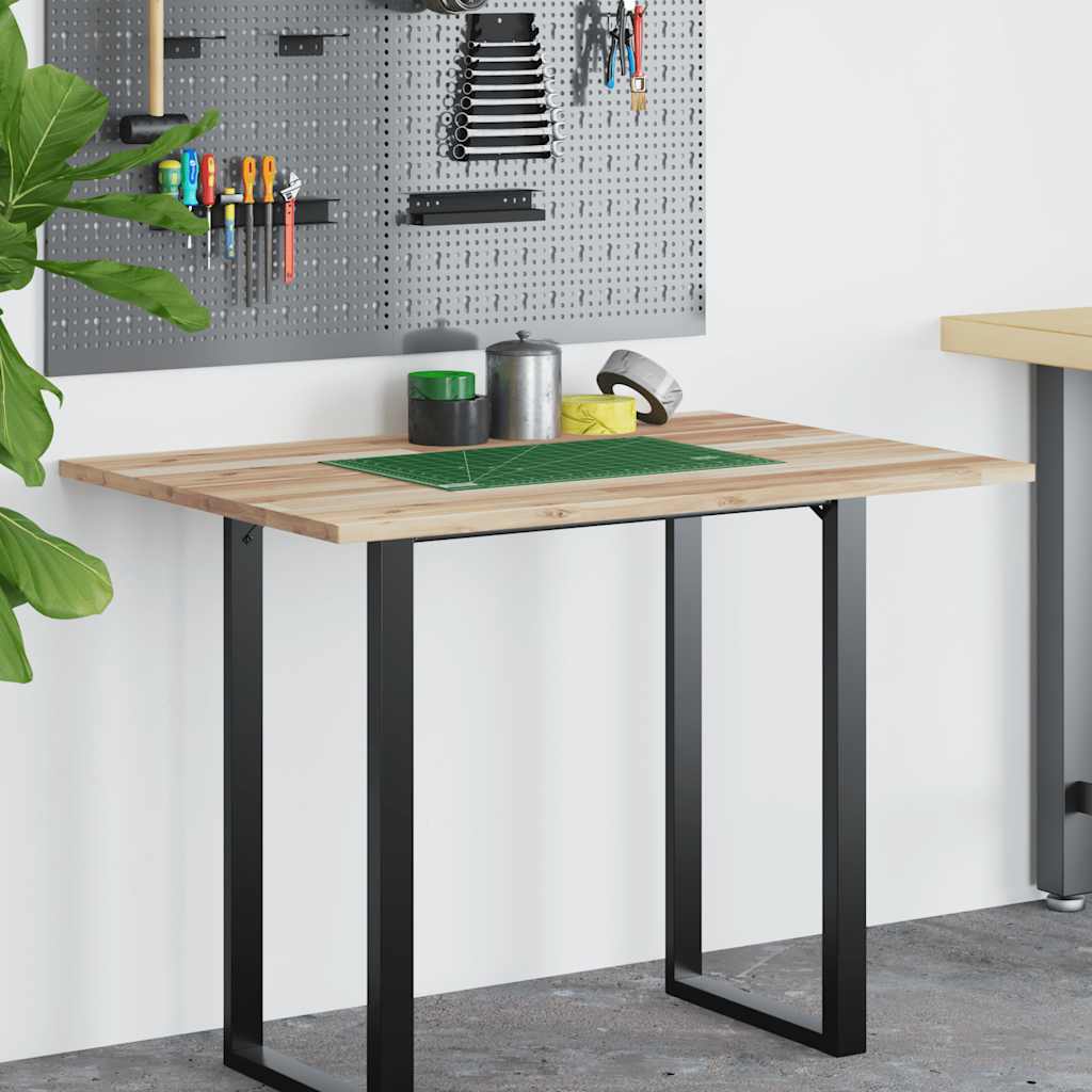 vidaXL Desk Top Untreated 100x70x2 cm Solid Wood Acacia 3