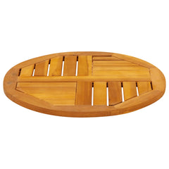 vidaXL Table Top Ø50x2 cm Round Solid Wood Acacia 3