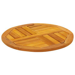 vidaXL Table Top Ø50x2 cm Round Solid Wood Acacia 4
