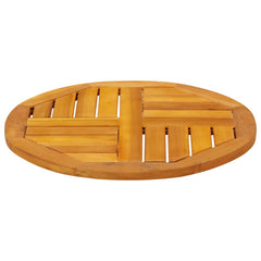 vidaXL Table Top Ø50x2 cm Round Solid Wood Acacia 5