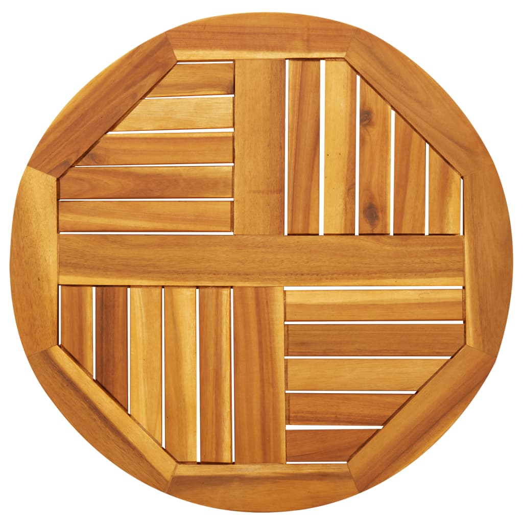 vidaXL Table Top Ø60x2 cm Round Solid Wood Acacia 1