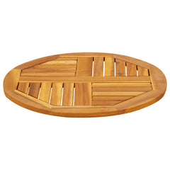 vidaXL Table Top Ø60x2 cm Round Solid Wood Acacia 3