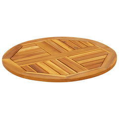 vidaXL Table Top Ø60x2 cm Round Solid Wood Acacia 4