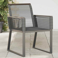 Garden Chairs Black Poly Rattan 4