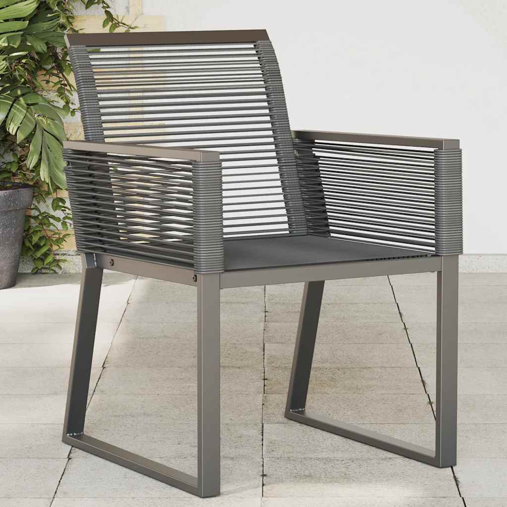 Garden Chairs Black Poly Rattan 4